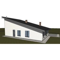 Двухэтажный дом с четырьмя спальнями 193м² (S58)