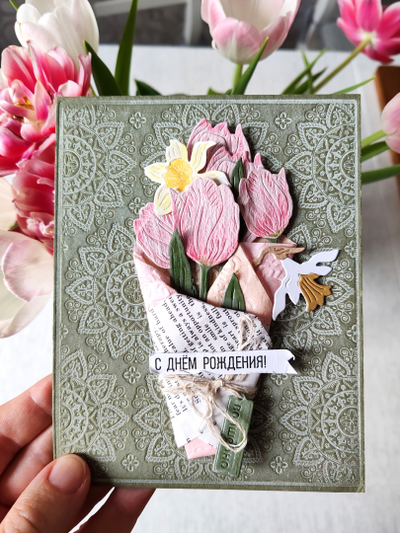 Нож для вырубки "Я молодой тюльпан"