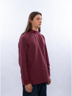 Косоворотка современная из крапивы Богатырская с вышивкой