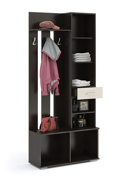 Сорренто Прихожая 910х2020х345 Венге/Дуб белфорт