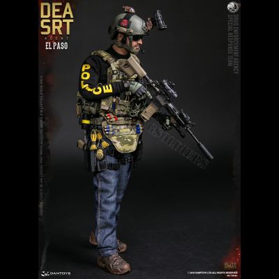 Агент Специальной группы реагирования Эль-Пасо - Коллекционная ФИГУРКА 1/6 scale DEA SRT (Special Response Team)  AGENT - EL PASO (78063) - DAMTOYS - ПОВРЕЖДЕНА КОРОБКА