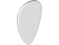 Minifigure, Shield Oval, White (2586 258601 4160943 6395620)