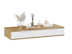 Спальня ХИЛТОН - Стол туалетный Дуб Крафт золотой/Белый матовый