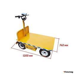 Платформенная тележка электрическая RuTrike ПЛИТА БУКСИР 1200