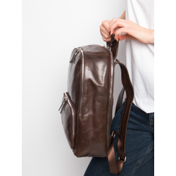 Женский кожаный рюкзак Vicenza Premium brown (арт. 
3105-52)