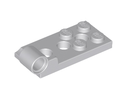 Hinge Plate 2 x 4 with Pin Hole and 3 Holes - Bottom, Light Bluish Gray (98285 / 4646512)