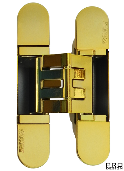 KUBICA Hybrid K2760 Петля с 5 опорными точками, регулируемая по 3 осям, блестящее золото