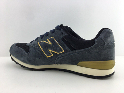 New Balance 996 серо-синие с золотым