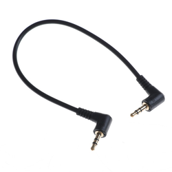 Стерео кабель TRS - TRS «мини джек / мини джек» (угловой L-type 3,5 мм), 18 cm (поштучно)
