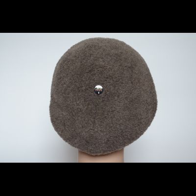 Вязаная женская кепка зимняя Vizio Италия 6962 W ореховая