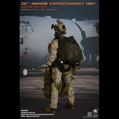 Американский морской пехотинец с парашютом - Коллекционная ФИГУРКА 1/6 MEU MRF Military Free Fall Insertion Desert (26043SD) - Easy&amp;Simple