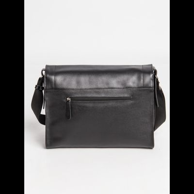 Кожаная сумка через плечо Albano black (арт. 5006-01)