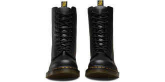 Dr. Martens 1490 10 EYELET BOOT Z WELT Mono Black высокие
