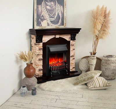 Угловой камин Dublin Rock с Fobos