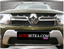 Premium защита радиатора для Renault Duster (2015-2021) из 3-х частей