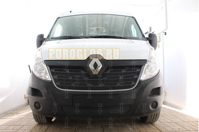Защита радиатора Renault Master 2014- black верх