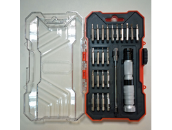 Набор бит TORX T5-Т15, PH000-PH1, PZ0-1, SL, HEX, 24 предмета, Б380324