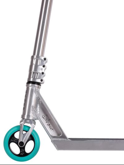Трюковой самокат Tech Team Zefir Street серый / бирюзовый