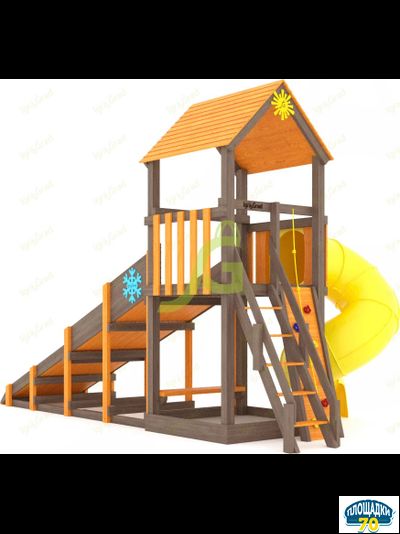 Всесезонная площадка IgraGrad С Tower с трубой SF