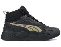 Кроссовки Puma RS-X Hi Black Green зимние