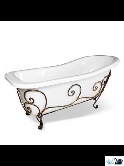 Ванна Эстет Царская 170 x 73 см отдельностоящая каменная