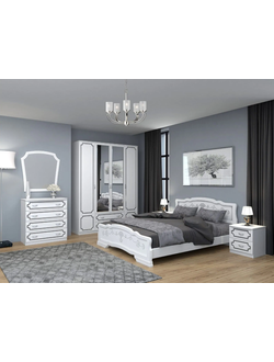 Спальный гарнитур «Белый жемчуг» (Браво)