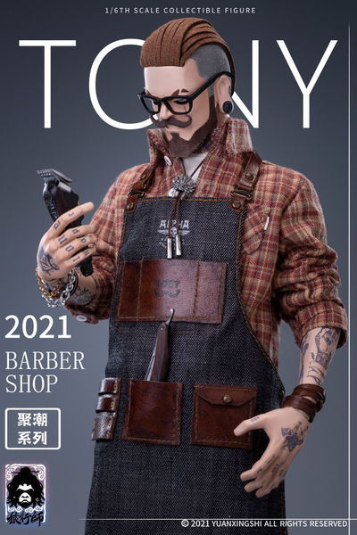 Барбер Тони - Коллекционная ФИГУРКА 1/6 Gathering Trend Series FirstRound Oil head Barber Tony (JC-001) - YUANXINGSHI