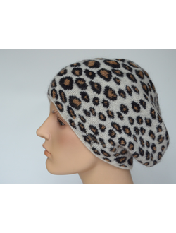 Берет Vizio 1027 Италия белый с коричневым