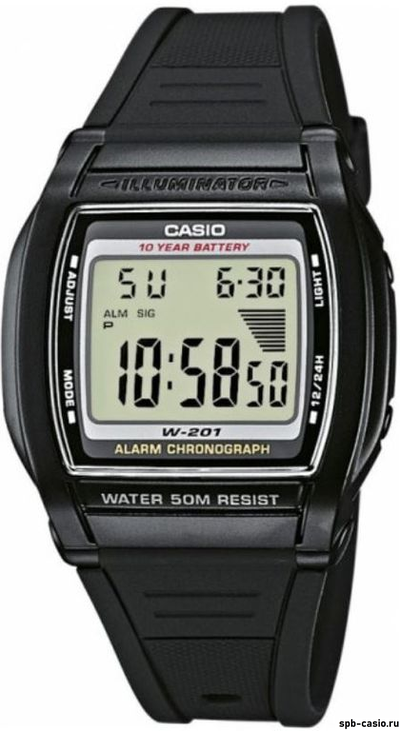 Часы Casio W-201-1A