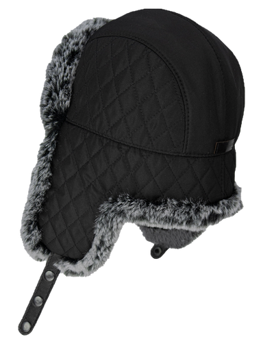 Шапка-ушанка BRODEKS Extreme KM109, черная