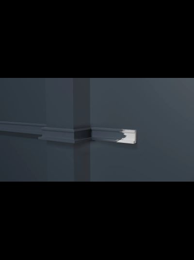 Молдинг Decor Dizain DD628, дюрополимерный, влагостойкий, под покраску, длина 2 м