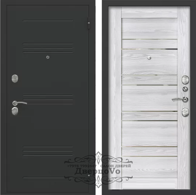 ТАНДОР. ДУБЛИН 95 мм. ДВУХКОНТУРНАЯ. ГРАФИТ БУКЛЕ/ ЯСЕНЬ