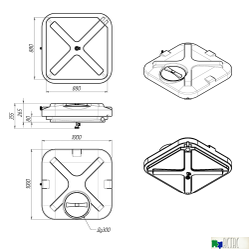 Бак для душа «Rostok» 150л