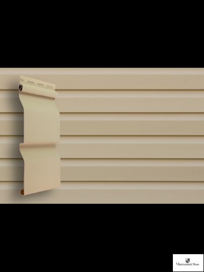 Сайдинг виниловый Grand Line D4 (slim) корабельная доска бежевый 0,203*3 м