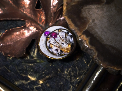 Кольцо с лягушкой "Двойняшка Кваквази", реплика Дневного Светлячка