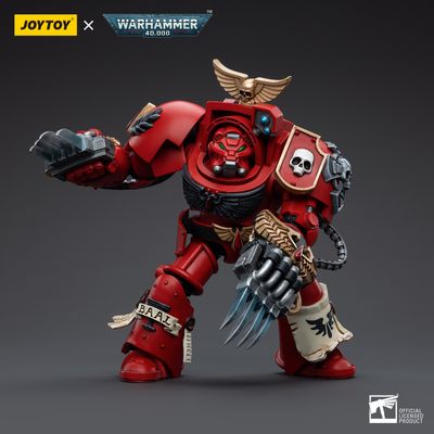 Терминатор Кровавых Ангелов (Warhammer 40k) - КОЛЛЕКЦИОННАЯ ФИГУРКА 1/18 Blood Angels Assault Terminators Brother Nassio (JT5512) - JOYTOY