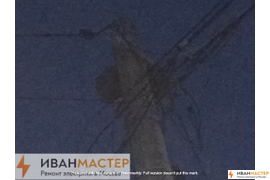 Установка счетчика на столб на участке