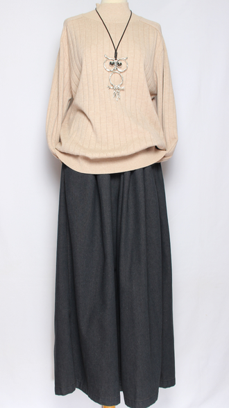 Джемпер "ШИРОКАЯ  РЕЗИНКА С ДЛИННЫМ РУКАВОМ " винный, графит, малахит, бежевый, шоколад, черный  р.50-54