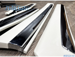 Молдинги Toyota Land Cruiser 200 12-15 широкие белые