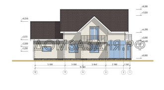 Коттедж 15.8х10