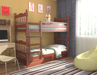 Кровать Соня можно использовать как две независимые кровати
