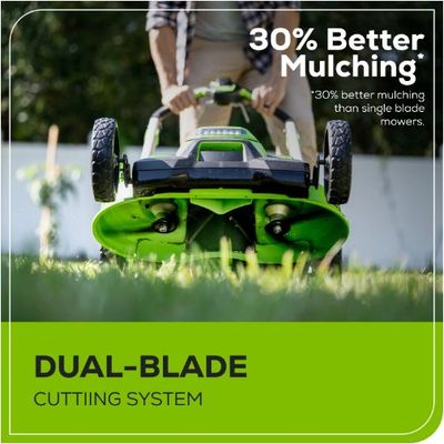 Аккумуляторная газонокосилка Greenworks GD60LM61 TwinForce