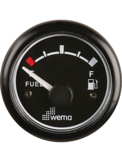 Индикатор уровня топлива Wema IPFR-BB 110320 12/24В 0-190Ом Ø62мм чёрный циферблат с чёрным кольцом