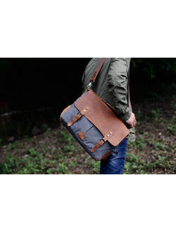 Сумка Wild Bags Kelt серая на парне