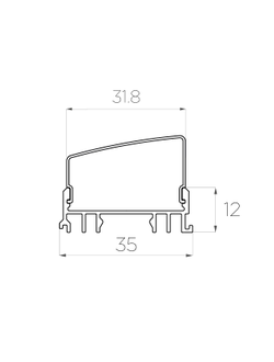Алюминиевый профиль 4L-3612-S ANOD