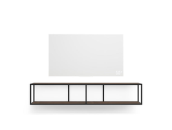 Тумба TV stand 160 lite black американский орех подвесной