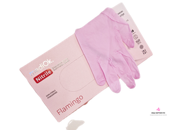 Перчатки нитриловые Mediok Flamingo 50 пар р-р S