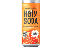 Газированный напиток "Апельсиновое солнце", 0,33л (Holy Soda)