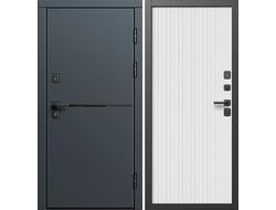Дверь металлическая Тренд Графит с панелями