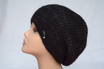 Женский вязаный берет одинарной вязки италия Визио фото